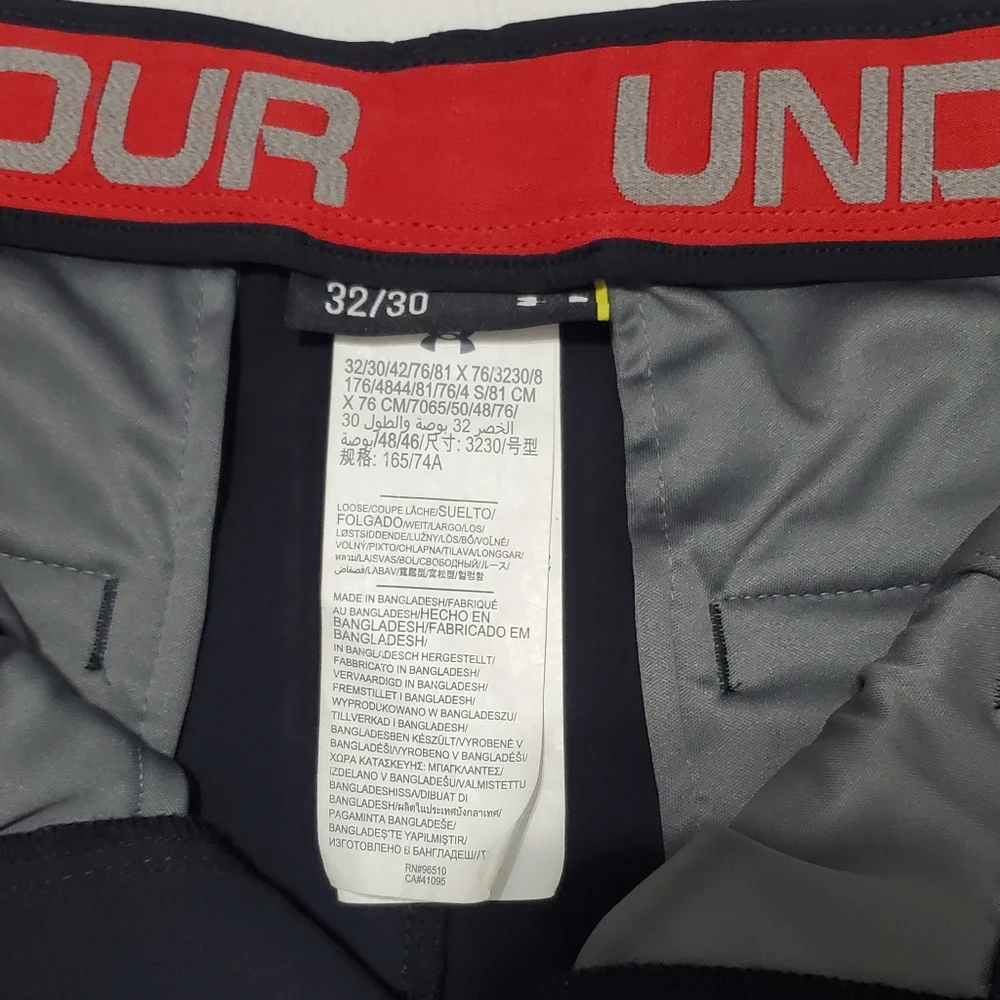 Under Armour Men's Black Golf Chinos 32 Waist - Picture 3 of 6